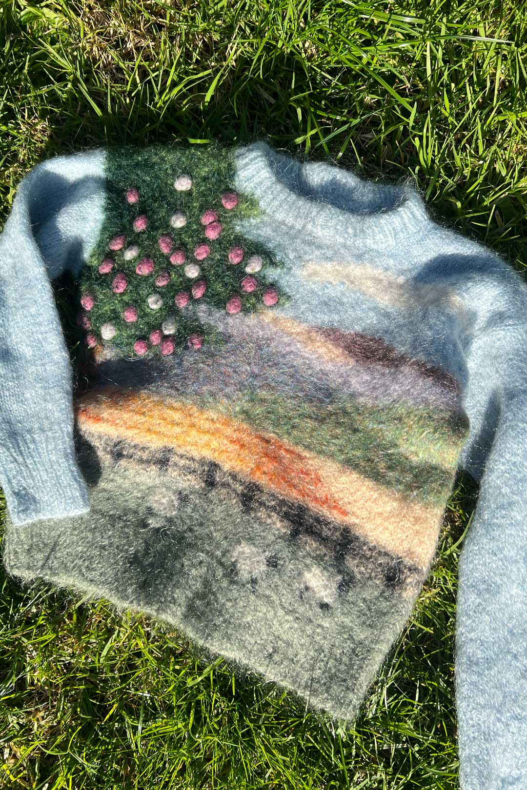 Vintage 3D Landscape Art Jumper