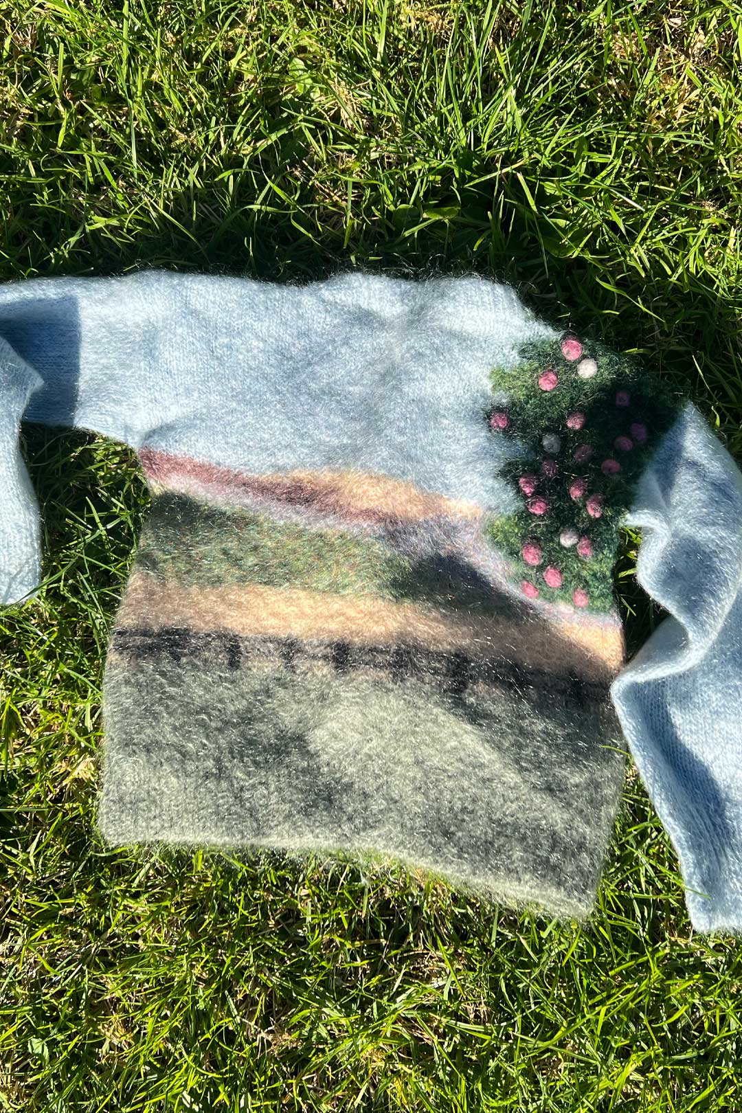 Vintage 3D Landscape Art Jumper