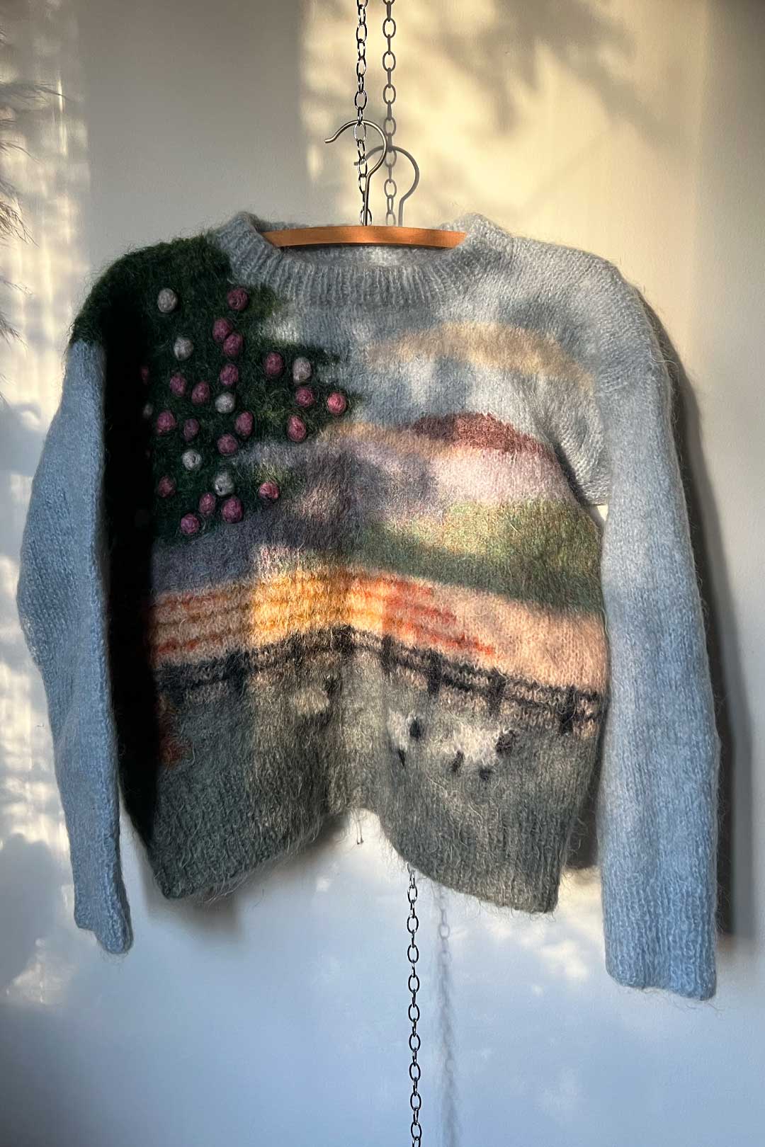 Vintage 3D Landscape Art Jumper