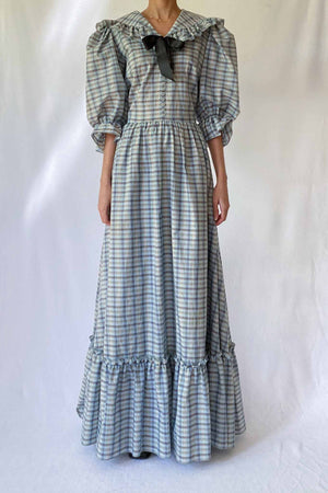 1970s Vera Mont Cotton Gingham Dress